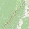 Trace GPS Belvédère du Ranc depuis Rencurel, itinéraire, parcours