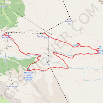 Trace GPS Randonnée des 5 lacs, itinéraire, parcours