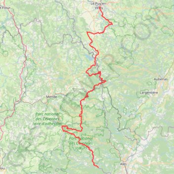 Trace GPS Chemin de Stevenson : l'intégrale, itinéraire, parcours