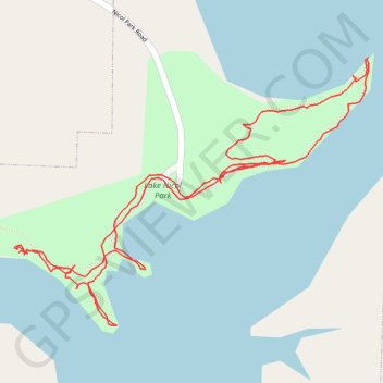 Trace GPS Lake Nicol park trails, itinéraire, parcours