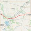 Trace GPS Virden - Brandon, itinéraire, parcours