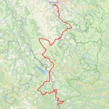Trace GPS GR70 Chemin Stevenson Du Puy en Velay (Haute-Loire) à La Bastide-Puylaurent (Lozère), itinéraire, parcours