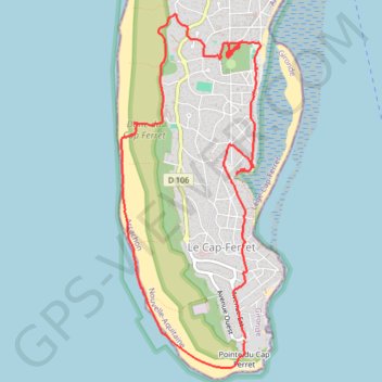 Trace GPS Phare du Cap Ferret, itinéraire, parcours