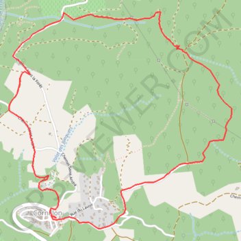 Trace GPS Autour de Cornillon, itinéraire, parcours