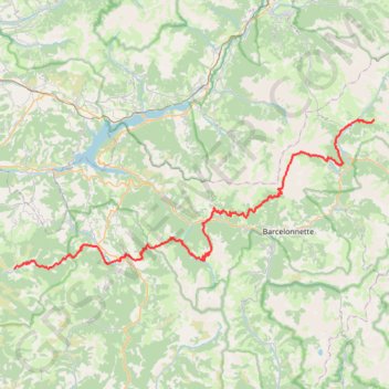 Trace GPS GR6 De Bayons (Alpes-de-Haute-Provence) à Fouillouse (Hautes-Alpes), itinéraire, parcours