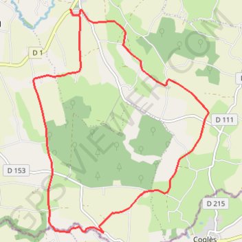 Trace GPS Le Bois de Blanche Lande, itinéraire, parcours