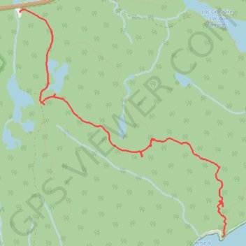Trace GPS Trail anse à moreau, itinéraire, parcours