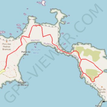 Trace GPS La Ponta de São Lourenço, itinéraire, parcours
