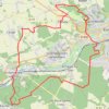 Trace GPS 35 kil autour d'Evreux, itinéraire, parcours