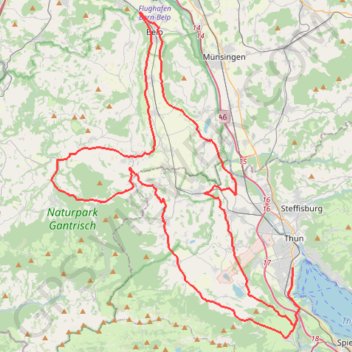 Trace GPS IM Thun_Bike Course, itinéraire, parcours