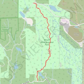 Trace GPS Mount Work Regional Trail, itinéraire, parcours