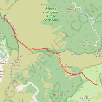 Trace GPS Coteau kerveguen, itinéraire, parcours