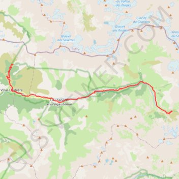 Trace GPS TO J7 Chabournéou Refuge des Souffles-16061925, itinéraire, parcours
