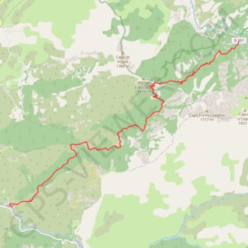 Trace GPS Tuarelli-Bonifatu, itinéraire, parcours