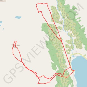 Trace GPS Norvège - Alpes de lyngen - Arnoya - Trolltinden, itinéraire, parcours