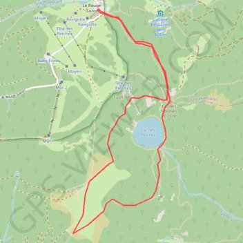 Trace GPS Lac des perches - Saint-Maurice-sur-Moselle, itinéraire, parcours