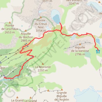 Trace GPS tracegps-autour-des-glaciers-de-la-vanoise (1), itinéraire, parcours