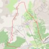 Trace GPS Crête du Chalvet, itinéraire, parcours