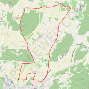 Trace GPS Bois des Faillettes, itinéraire, parcours