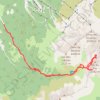 Trace GPS Pas du Pin et Col de l'Aigleton depuis Prabert (Belledonne), itinéraire, parcours