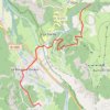 Trace GPS Tour des Écrins, du Bourg d'Oisans à Huez, itinéraire, parcours