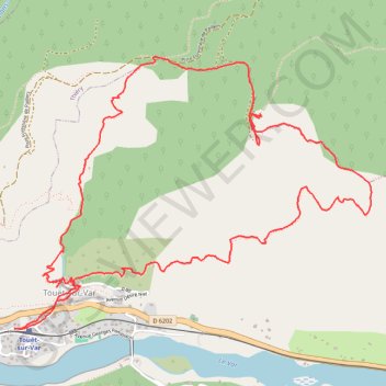 Trace GPS Tour de la Lauvette, itinéraire, parcours