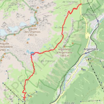 Trace GPS A TERMINER Sentier des Lacs alpins (retour rapide), itinéraire, parcours