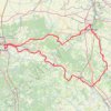 Trace GPS Montargis - Briare - Orléans - Montargis par les canaux et La Loire, itinéraire, parcours