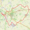 Trace GPS Cassel - Sainte-Marie-Cappel - Terdeghem, itinéraire, parcours