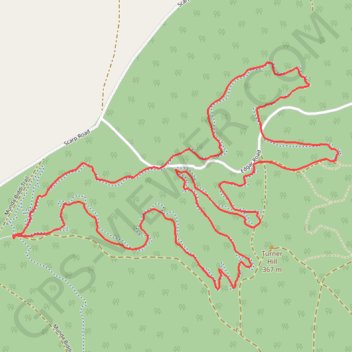 Trace GPS Turner Hill Mountain Bike Trail, itinéraire, parcours