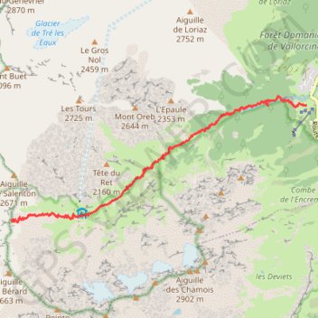 Trace GPS Col des cochon, itinéraire, parcours