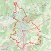 Trace GPS Randonnée des Forts à Belfort, itinéraire, parcours