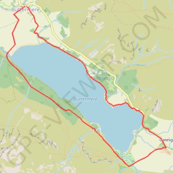 Trace GPS Buttermere - Lake District National Park, itinéraire, parcours