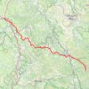 Trace GPS GR4 De Saint Flour (Cantal) à Loubaresse (Ardèche), itinéraire, parcours