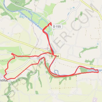 Trace GPS Circuit de Pomeleuc - Josselin, itinéraire, parcours