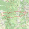 Trace GPS Col de la Moréno et Col de Ceysat, itinéraire, parcours