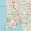 Trace GPS Carine - Kings Park - Claremont, itinéraire, parcours