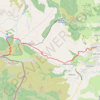 Trace GPS La Rhune - Sare, itinéraire, parcours
