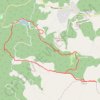 Trace GPS Goč Veliki Ljukten-Mali ljukten kruzna, itinéraire, parcours