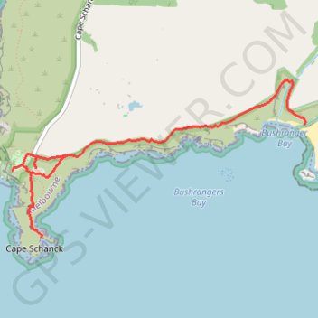 Trace GPS Cape Schanck - Mornington Peninsula, itinéraire, parcours