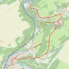 Trace GPS Sortie vélo dans l'après-midi, itinéraire, parcours