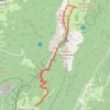 Trace GPS Les rochers de Lorzier, itinéraire, parcours