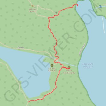 Trace GPS Sentier du bassin, itinéraire, parcours