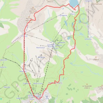 Trace GPS Champsaur - Orcieres, itinéraire, parcours