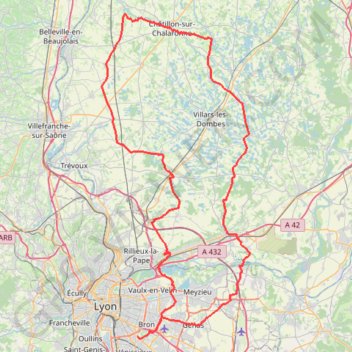 Trace GPS Sortie Dombes 2022, itinéraire, parcours