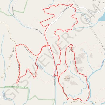 Trace GPS Dupont Forest MTB Loops, itinéraire, parcours