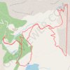 Trace GPS Lacs d'Allos, de la Petite Cayolle, des Garrets, itinéraire, parcours
