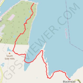 Trace GPS East Coast Trail - Deadmans Bay Path, itinéraire, parcours