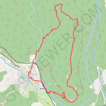 Trace GPS Rando gres d'Annot, itinéraire, parcours