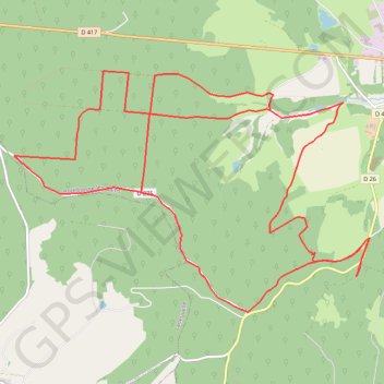 Trace GPS Bois de la banie, itinéraire, parcours